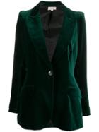 Temperley London Shiny Single-breasted Blazer - Green