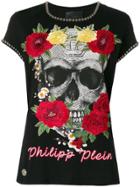 Philipp Plein Yellow Roses T-shirt - Black