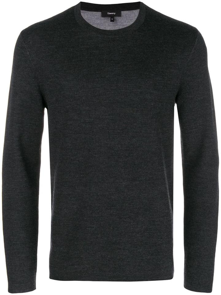 Theory Plain Basic Jumper - Black