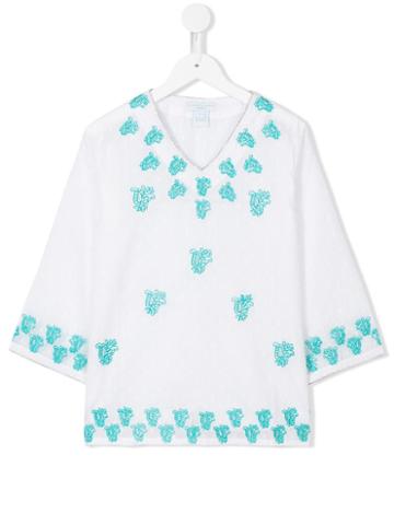 Elizabeth Hurley Beach Kids Embroidered Tunic, Girl's, Size: 11 Yrs