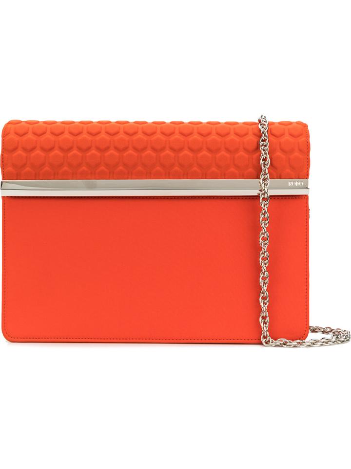 Rodo Foldover Clutch Bag - Yellow & Orange