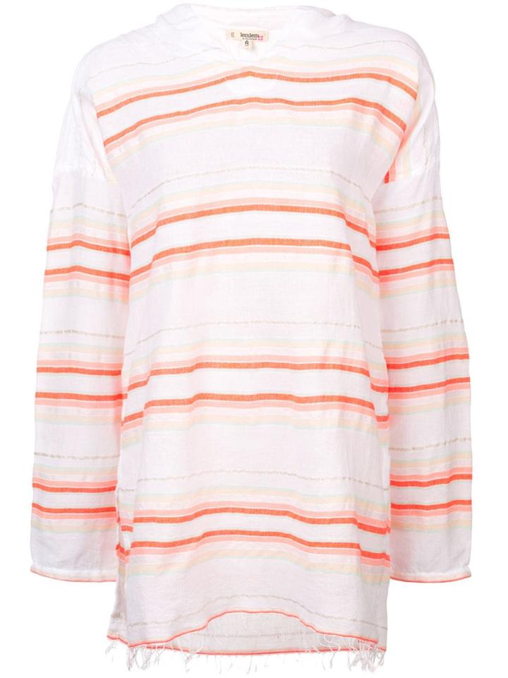 Lemlem Fiesta Stripe Hooded Blouse - Yellow