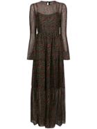 Philosophy Di Lorenzo Serafini Floral Empire Maxi Dress - Black