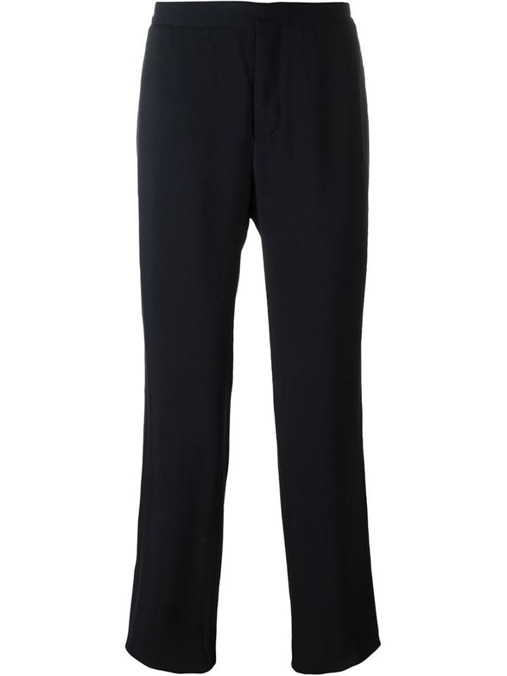 Maison Margiela Wide Leg Trousers, Men's, Size: 46, Blue, Viscose/cotton