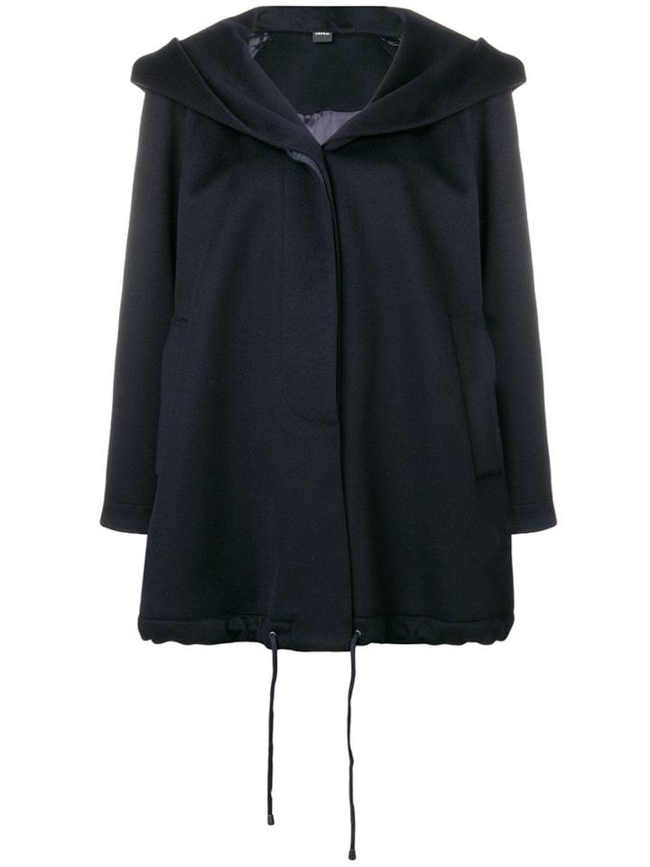 Aspesi Oversized Hooded Coat - Blue