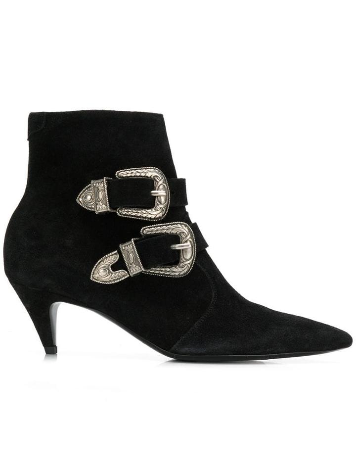 Saint Laurent Charlotte 55 Boots - Black