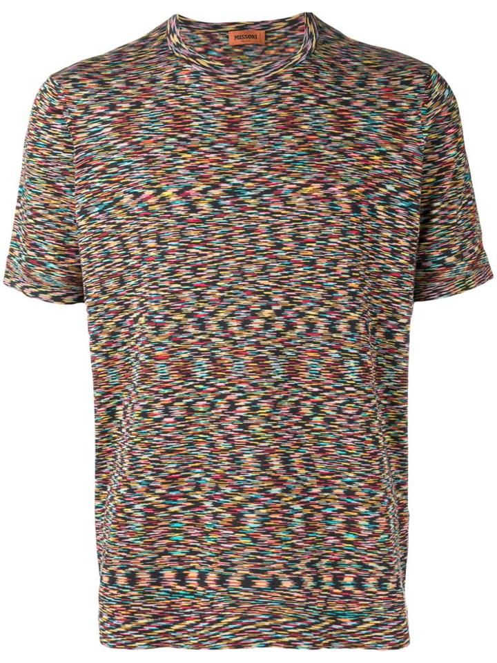 Missoni Short-sleeve Knitted T-shirt - Orange