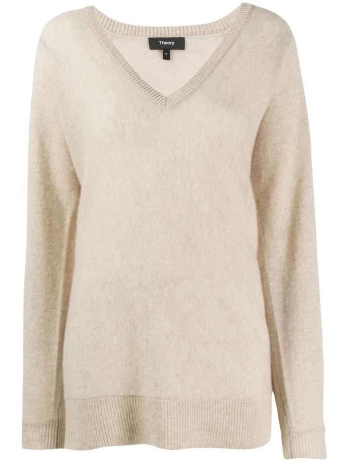 Theory Knitted Cashmere Sweatshirt - Neutrals