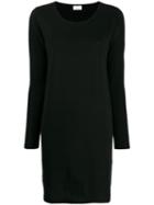 Allude Colour Block Knitted Dress - Black