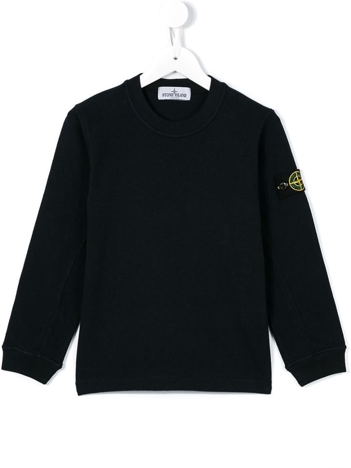 Stone Island Kids Round Neck Sweatshirt, Boy's, Size: 10 Yrs, Blue
