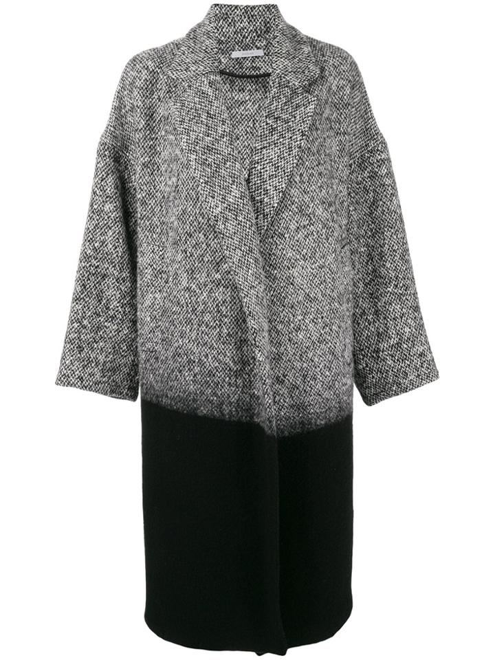Dusan Ombré Oversized Coat - Black