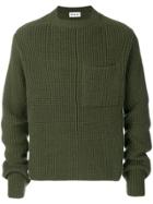 Études Chunky Knitted Sweater - Green