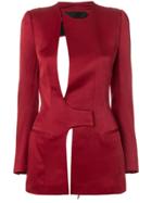 Haider Ackermann Cut-out Detail Jacket - Red