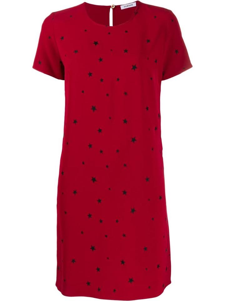 P.a.r.o.s.h. Short Star Print Dress - Red