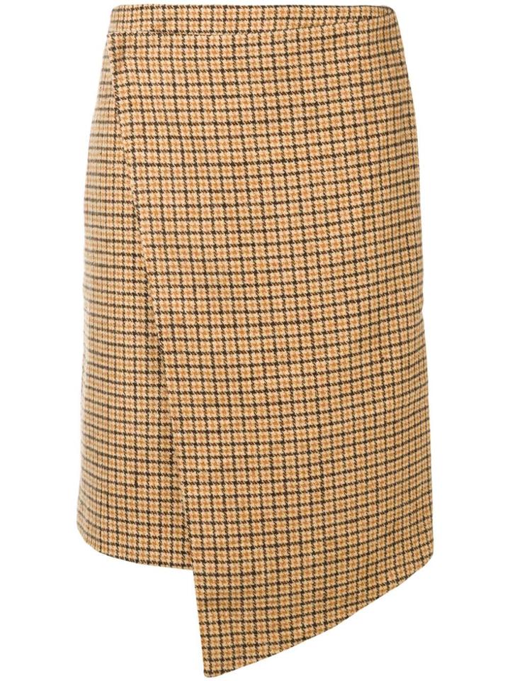 Jovonna Checked Skirt - Neutrals
