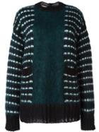 Marni Buttoned Back Jumper, Women's, Size: 44, Green, Mohair/polyamide/wool