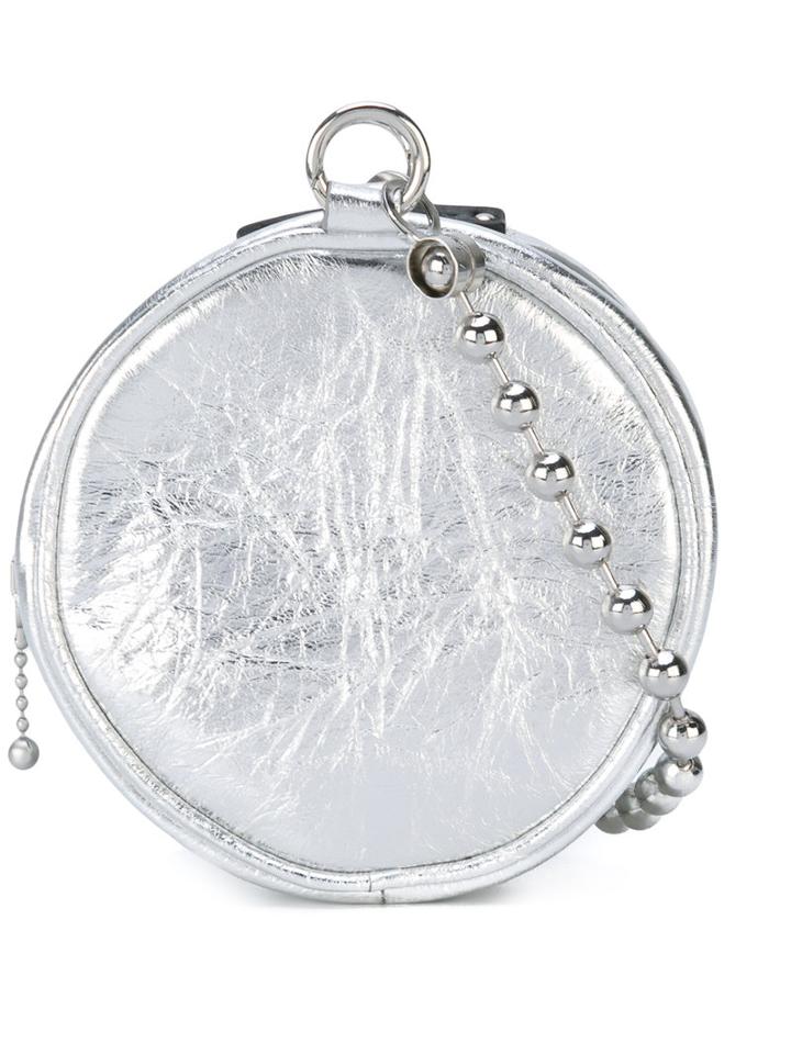 Alyx - Round Clutch - Women - Calf Leather - One Size, Grey, Calf Leather