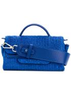 Zanellato Flap Woven Tote - Blue