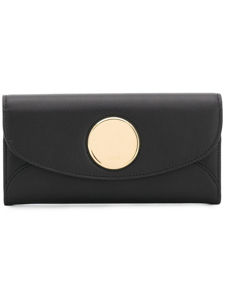 Chloé Embellished Wallet - Black