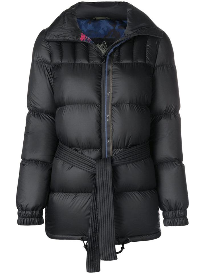 Mr & Mrs Italy Belted Padded Jacket - Black