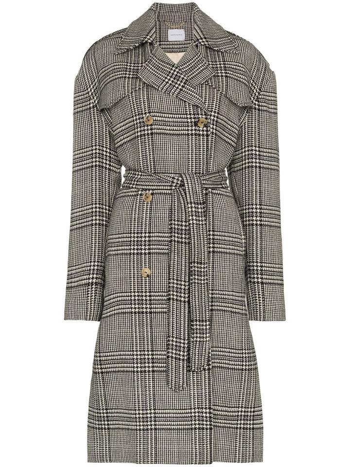 Magda Butrym Amur Plaid Coat - Blue