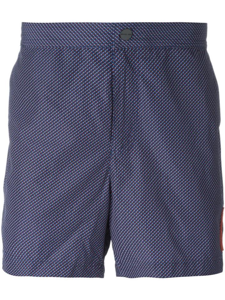 Michael Kors Printed Swim Shorts, Men's, Size: Xxl, Blue, Polyester