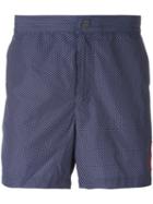 Michael Kors Printed Swim Shorts, Men's, Size: Xxl, Blue, Polyester