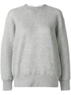 Sacai Lace Back Sweatshirt - Grey