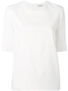 Lanvin - Short Sleeve Blouse - Women - Spandex/elastane/viscose - 40, White, Spandex/elastane/viscose