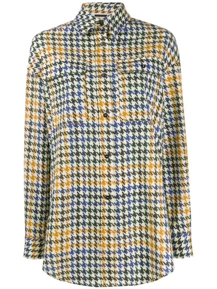 Mcq Alexander Mcqueen Houndstooth Shirt - Neutrals