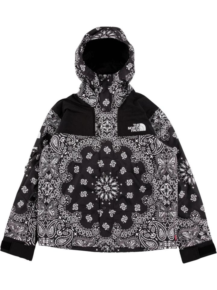 Stadium Goods Supreme X The North Face Bandanna Print Parka - Black