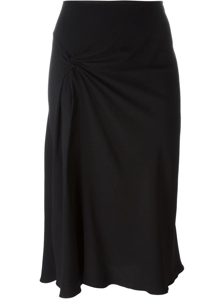 Christian Dior Vintage Gathered Front Skirt