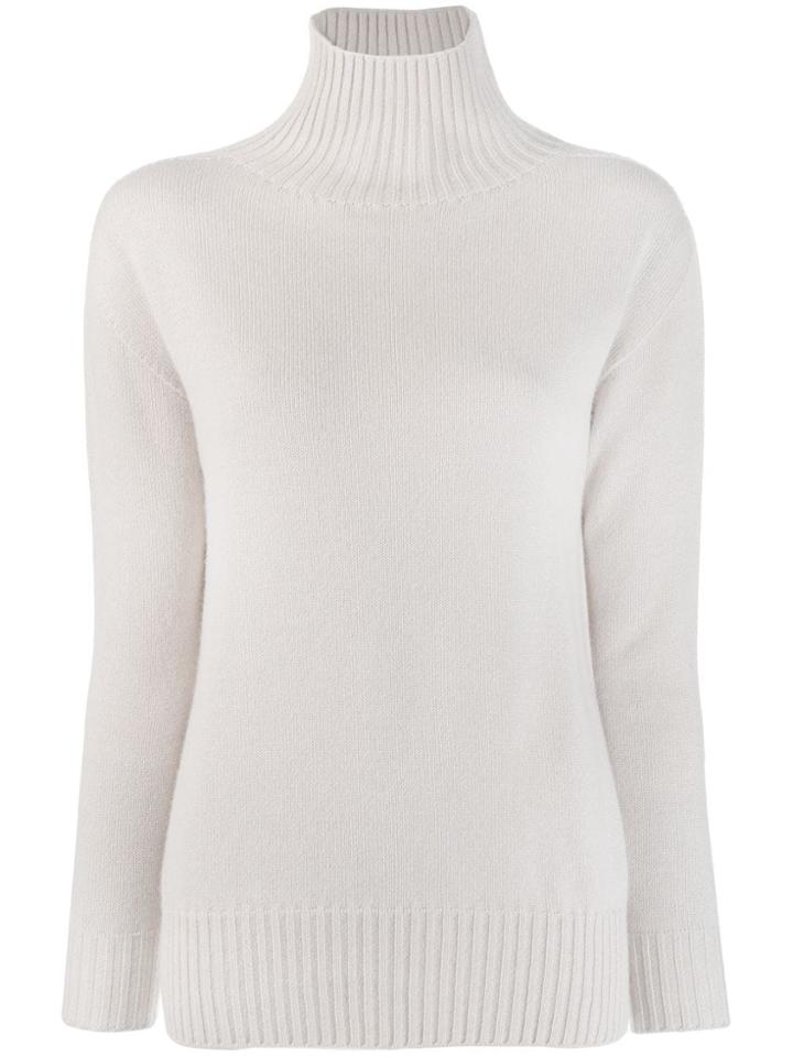 's Max Mara Roll Neck Jumper - White
