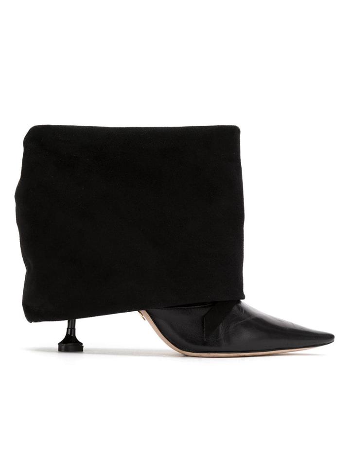 Andrea Bogosian Leather Ankle Boot - Black