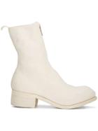 Guidi Horse Zipped Boots - White