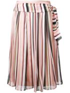 No21 Striped Skirt, Women's, Size: 40, Silk