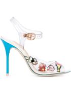 Sophia Webster Fish Print Stiletto Sandals