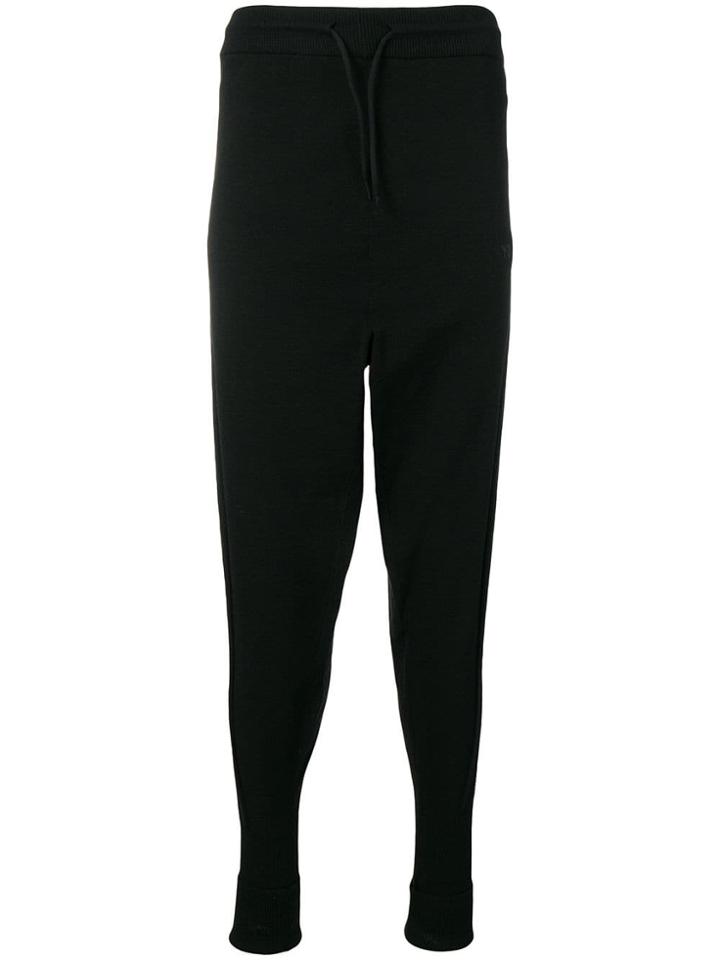 Y-3 Drawstring Slouched Trousers - Black