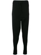 Y-3 Drawstring Slouched Trousers - Black