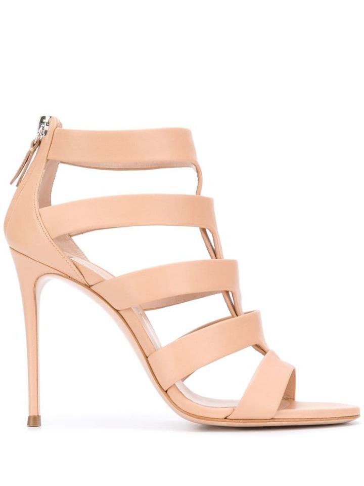 Casadei Strappy Ankle Sandals - Neutrals