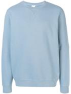 Sunspel Plain Sweatshirt - Blue
