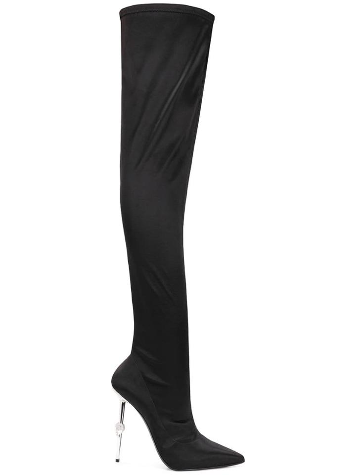 Philipp Plein Statement Over-the-knee Boots - Black
