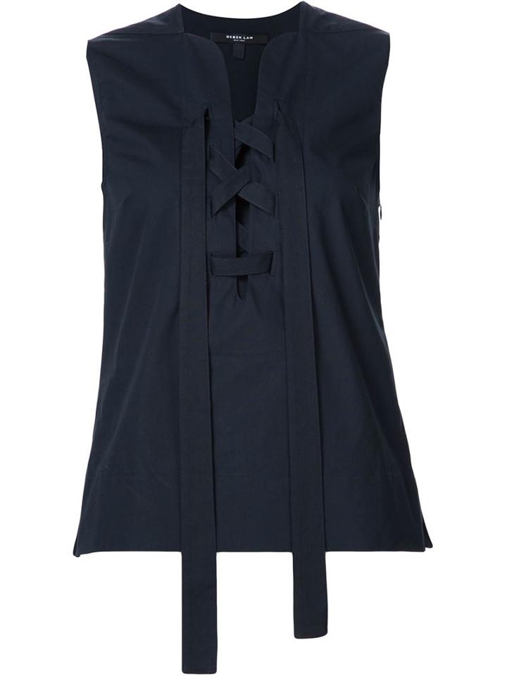 Derek Lam Interlaced Front Straps Tank Top