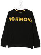 John Richmond Junior Teen Richmond Logo Sweatshirt - Black