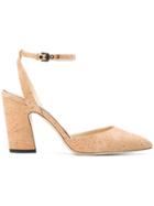 Jimmy Choo Micky 85 Cork Pumps - Nude & Neutrals