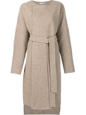 Protagonist Belted Coat, Women's, Size: Medium, Nude/neutrals, Virgin Wool