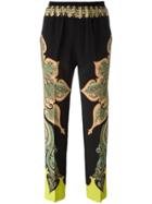 Etro Paisley Print Trousers - Black