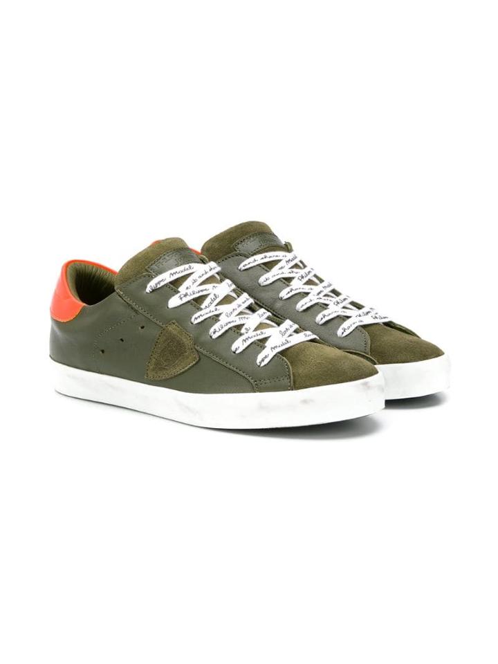 Philippe Model Kids Teen Low-top Sneakers - Green
