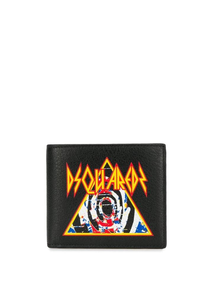 Dsquared2 Logo Print Wallet - Black