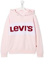 Levi's Kids Logo Hooded Sweatshirt - Pink